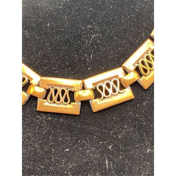 MATISSE RENOIR VINTAGE COPPER MID CENTURY MODERNIST STYLE NECKLACE DESIGNER - Picture 4 of 6